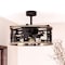 Vaxcel Kodiak Black and Burnished Teak Rustic Ceiling Fan with LED Light Kit and Remote Moose F0103 - alternate 5